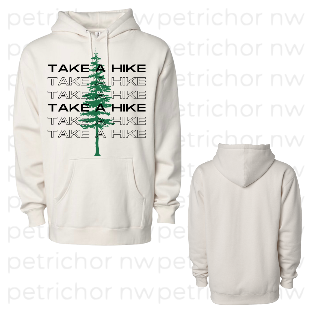 Take a Hike Hoodie BLACK Graphic - Core Collection