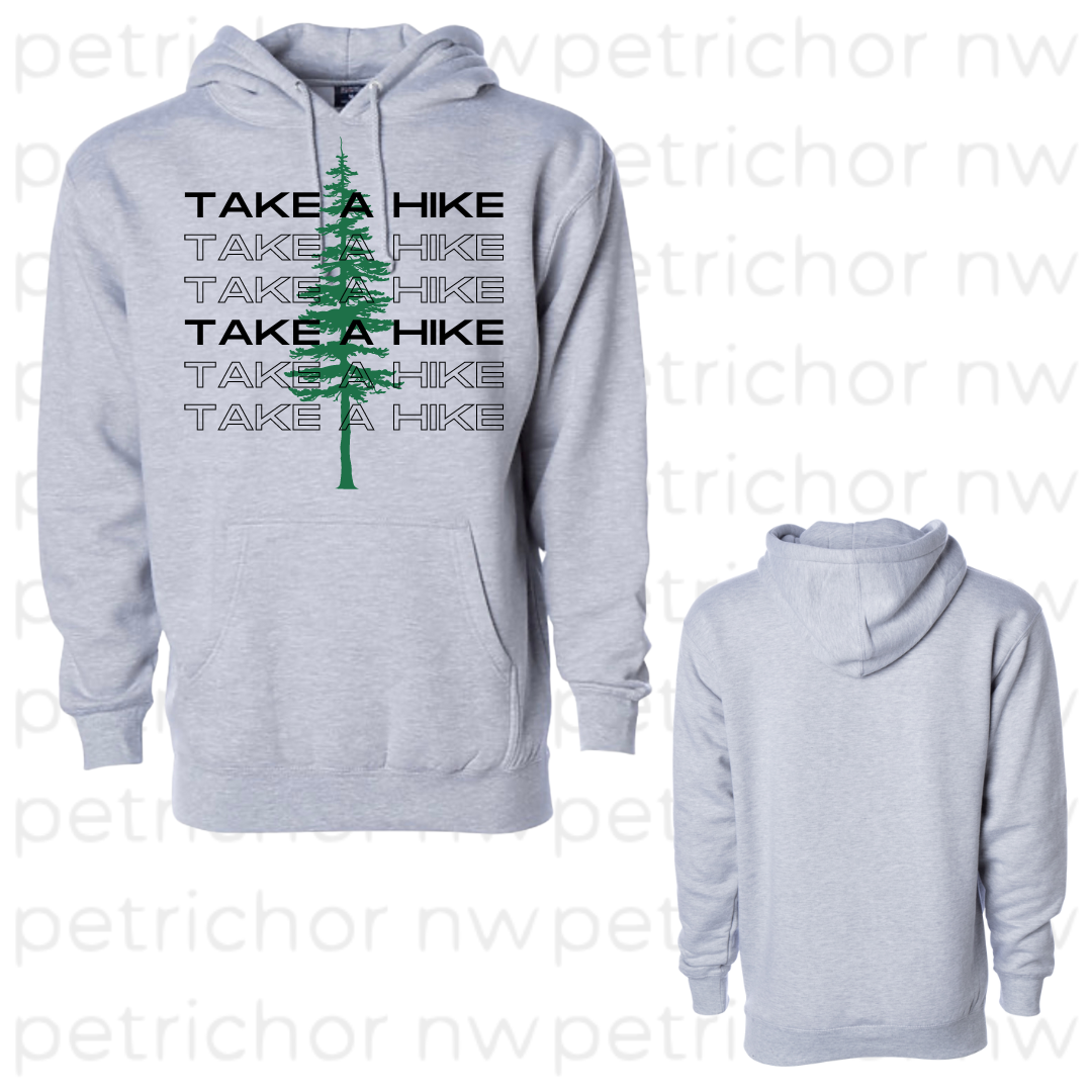 Take a Hike Hoodie BLACK Graphic - Core Collection