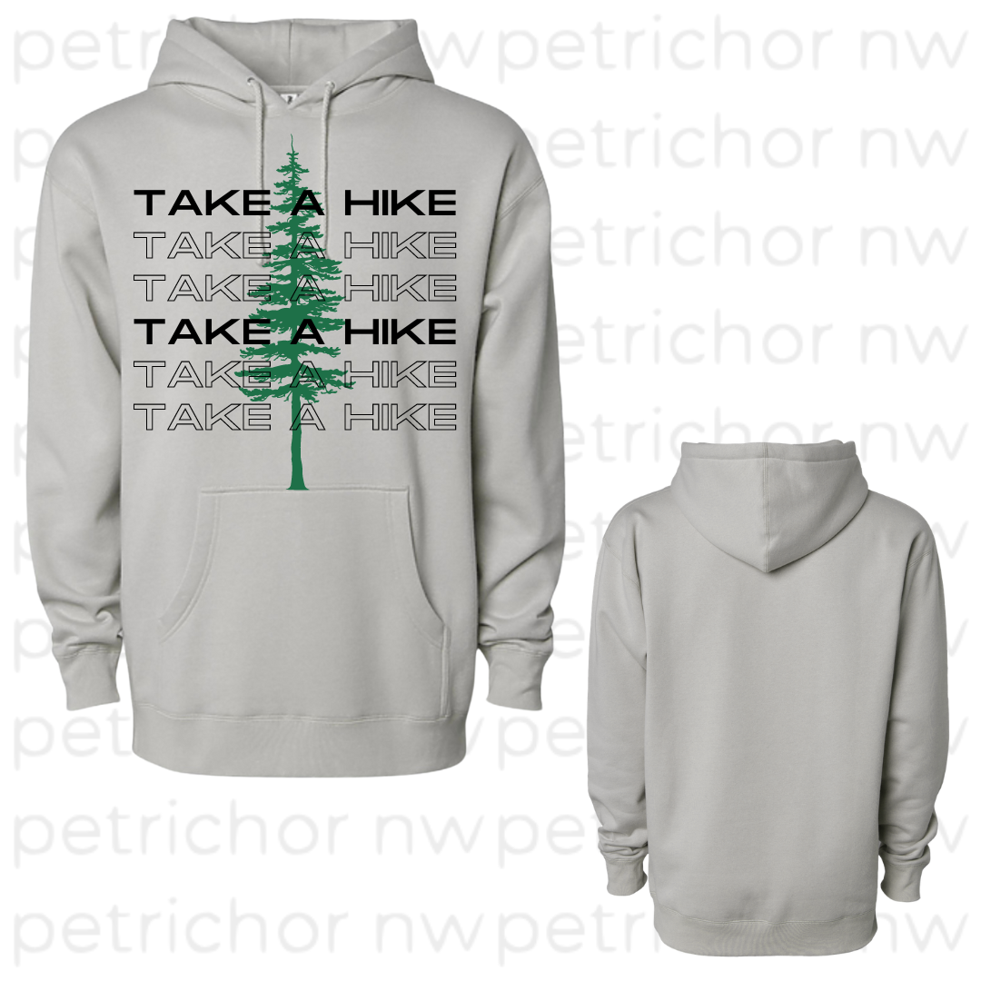 Take a Hike Hoodie BLACK Graphic - Core Collection