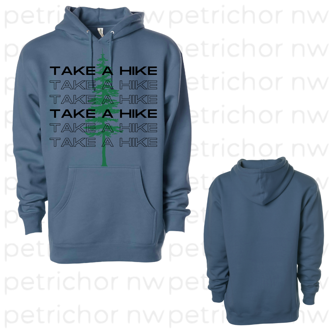 Take a Hike Hoodie BLACK Graphic - Core Collection